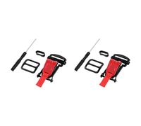 Hfgdnchva 2X Helmet Quick Release Buckle Replacement Kit, Ratcheted Helmets for Chin Strap Up to 1inch, Motorcycle Helmets Red