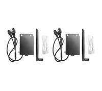 Hfgdnchva 2X Outdoor 4G LTE WiFi Router with Sim Card Slot Waterproof Wireless CPE RJ45 Port Supply Power for IP Camera