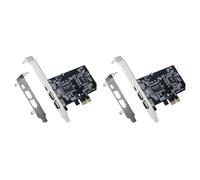 Hfgdnchva 2X PCI-E PCI Express FireWire Card, IEEE 1394 Controller Card with Firewire Cable, for Video, Audio Transmission,Etc