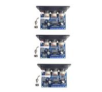 Hfgdnchva 3X 2.1 Channel Digital Power Amplifier Board+AUX Audio Cable 2x25W+50W BT5.0 Subwoofer Class D Amplifier Board DC12-20V