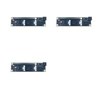 Hfgdnchva 3X 2 Port PCI-E 4.0 X16 to SlimSAS SFF-8654 Adapter Card SFF-8654-8i SFF8654 Riser Card for Graphics Video Card GPU