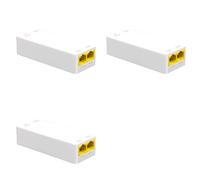 Hfgdnchva 3X 2 Port POE Repeater 10/100Mbps 1 to 2 PoE Extender with IEEE802.3Af/At Plug&Play 48V for PoE Switch NVR IP Camera AP