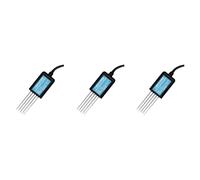 Hfgdnchva 3X 7 in 1 RS485 Soil Temperature Humidity Sensor PH Conductivity Nutrient Salt Nitrogen Phosphorus Potassium Transmitter