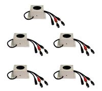 Hfgdnchva 5X Waterproof Microphone Speaker in 1 Device for Security Camera for IP Camera Audio Recording Two Way Interphone