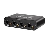 Hfgdnchva Audio Isolator 4-In 8-Out Isolator with Switch One-Touch Mute | 1-Touch mute via switch on a 4-In 8-Out isolated network, enabling quick silence on paths during performances.