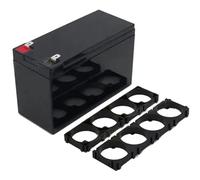 Hfgdnchva Battery Storage Box for 12V Lifepo4 Uninterrupted Power Supply | Sturdy plastic with metal frame, 1 case and 2 racks keep 32700 LiFePO4 or 12V 7Ah UPS batteries organized and protected.