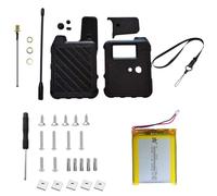 Hfgdnchva Case with Antenna and 3000mAh Battery Set for Wio Tracker L1 Development Board All-in Screen Protection Enclosure Black