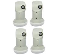 Hfgdnchva For Satellite Dish LNB Adapter 4PCS Full HD Digital KU-BAND Single LNBF L9.75/10.6 KU LNB Linear Converter for Satellite TV Receiver
