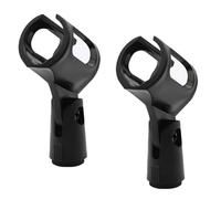 Hfgdnchva Microphone Stand Clips 2-Pack for Quick Setup and Flexible Angles | Clip-on design keeps weight low and installation simple, enabling fast mic changes between songs, rehearsals, and broadcasts.