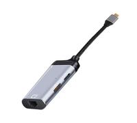 Hfgdnchva Port Converter Type-C to Gigabit Ethernet RJ45 with PD for TV | PD charging enabled Type-C to RJ45 Ethernet with data pass-through; optimized for , , TV boxes, and laptops