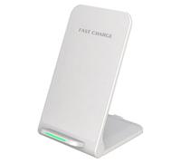 Hfgdnchva Wireless Charger Stand Fast 15W Dual Angle for Desk Use On Table | certified wireless charger with 15W fast power delivers stable charging in vertical or horizontal mode ideal for desk use.