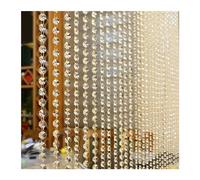 HFGDRH Fringe Window Panel Fly Screen, Crystal Glass Bead Curtain Living Room Bedroom Window Door Hanging Decor Beads Thread Curtains Home Decoration Accessories