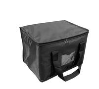 HFGDRH Insulated Thermal Food Delivery Bag, Portable Lunch Cooler Bag Folding Insulation Picnic Ice Pack Food Thermal Drink Carrier Insulated Bags Delivery 70L(Black 16L)