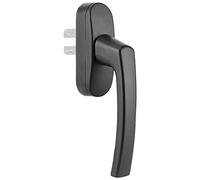HFGDRH Replacement Window Handle, Modern Zinc Alloy Window Handle Home Hardware Fittings for Flat Opening Black Lock