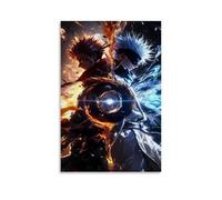 HFGPBVjk Anime Jujutsu Kaisen Role Gojo Satoru And Ryomen Sukuna Art Poster Decorative Painting Canvas Wall Art Living Room Poster Bedroom Painting 16 x 24 Inch (40 x 60 cm)