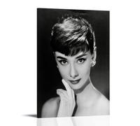 HFGPBVjk Audrey Hepburn Classic Black and White Art Photo Wall Art Picture Print Modern Family Room Decor 12 x 18 Inch (30 x 45 cm)
