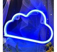 HFHungkeong Blue Cloud Neon Sign for Wall Decor Aesthetic,Cloud Lamp LED Neon Lights for Indoor Girl Boy Bedroom Game Room Birthday Festival Wedding Party,Gifts for Teen Girls,USB or Battery Powered
