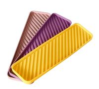 HFHungkeong Kitchen Sink Organizer Tray,Sponges Holder for Bathroom Counter or Sink,Dish Soap Dispenser,Silicone Mat for Kitchen,Bar,Bottle,or Cup Coffee,8Pack