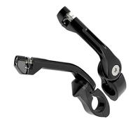 HFJFDQ Foot Pegs Motorcycle 1 1/4" 32mm Foot Rest Highway Engine Guard Mount Black Universal For