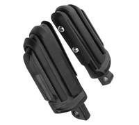HFJFDQ Foot Pegs Motorcycle 1 1/4" 32mm Foot Rest Highway Engine Guard Mount Black Universal For