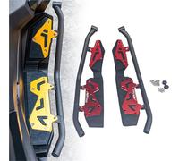 HFJFDQ For ADV160 2022-2023 CNC Motorcycle Front Footrest Foot Pedal Plate Mattings With Iron Protective Rod Bumper Iron