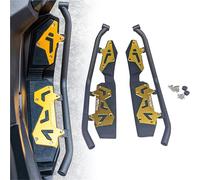 HFJFDQ For ADV160 2022-2023 CNC Motorcycle Front Footrest Foot Pedal Plate Mattings With Iron Protective Rod Bumper Iron
