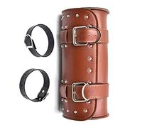 HFJFDQ for Harley Chopper Bobber Cruiser Sportster XL 883 1200 Motorcycle Tool Bag Fork Barrel Shape Handlebar Front Saddlebag