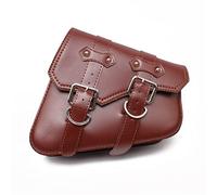 HFJFDQ for Harley Sportster XL 883 XL1200 Black PU Leather Saddle Bag Motorcycle Luggage Left+Right Side Tool