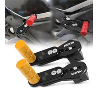 HFJFDQ For MSX125 GROM125 2014-2024 Motorcycle Adjustable Rear Footrests Foot Pegs Pedals CNC Multi-angle Telescopic Foot-Peg Step Plate