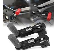 HFJFDQ For MSX125 GROM125 2014-2024 Motorcycle Adjustable Rear Footrests Foot Pegs Pedals CNC Multi-angle Telescopic Foot-Peg Step Plate