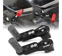 HFJFDQ For MSX125 GROM125 2014-2024 Motorcycle Adjustable Rear Footrests Foot Pegs Pedals CNC Multi-angle Telescopic Foot-Peg Step Plate