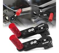 HFJFDQ For MSX125 GROM125 2014-2024 Motorcycle Adjustable Rear Footrests Foot Pegs Pedals CNC Multi-angle Telescopic Foot-Peg Step Plate
