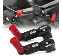 HFJFDQ For MSX125 GROM125 2014-2024 Motorcycle Adjustable Rear Footrests Foot Pegs Pedals CNC Multi-angle Telescopic Foot-Peg Step Plate