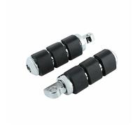 HFJFDQ Motorcycle Anti Vibration Rubber Footpegs Footrest For Softail FXST Dyna Low Rider Electra Glide FX XL Sportster