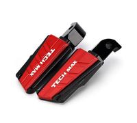 HFJFDQ Motorcycle CNC Aluminum Rear Passenger Foot Peg Footrests Accessories For TMAX 560 TECHMAX All Year