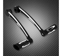 HFJFDQ Motorcycle CNC Heel Toe Shift Lever W/Shifter Pegs Black for Touring Electra Street Trike Glide Softail F&atboy Dyna FL