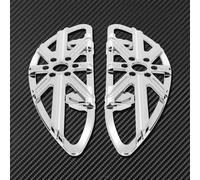 HFJFDQ Motorcycle Driver Floorboard CNC FootPeg Front Footrest For Dyna FLD Touring Street Glide Road King Softail FLST Deluxe