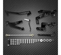 HFJFDQ Motorcycle Forward Control Foot Peg Kits Aluminum Foot Pegs Rest For Softail Street Bob Low Rider FXBB FXLR 2018-2024