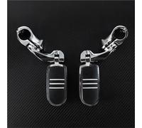 HFJFDQ Motorcycle Highway Pedals Foot Pegs Footrest 32mm 1-1/4" Mount Kits Footrest Universal For Touring Sportster Softail Dyna