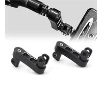 HFJFDQ Motorcycle Passenger Foot Pedal Extension Board Aluminum Silver Black Bracket Accessories For For D&avidson Sportster XL883 XL1200