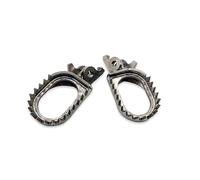 HFJFDQ Motorcycle Titanium Alloy Footpegs Footrest Front Foot Rest Pegs Pedal For CR 125 CRF 150 250 300 450 1000 1100 2023