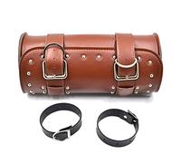 HFJFDQ Motorcycle Tool Bag Fork Barrel Shape Handlebar Front Saddlebag for Harley Chopper Bobber Cruiser Sportster XL 883 1200