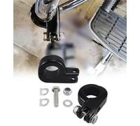HFJFDQ Motorcycles Highway Footrest Mount Clamp Engine Guards Crash Bar Foot Pegs For