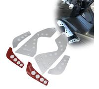 HFJFDQ T-MAX500 08-11 Motorcycle CNC Front Footrest Foot Ped Pad Pedal Plate Skidproof Mat Trim Decal For TMAX500 2008 2009 2010 2011