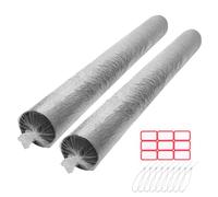 HFKPJRT 2 Pcs Rug Storage Bag, Jumbo Plastic Rug Bags for Moving Carpet Up to 9 x 12 Feet, Heavy Duty 4.7 Mil Carpet Bag with Zip Ties & Blank Labels for Storage, Moving, Packing, Shipping