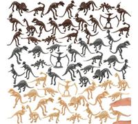 HFKPJRT 70 PCS Assorted Dinosaur Fossils for Sandbox, Mini Dino Bones