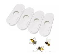 HFLWYWD Bee Escape Equipment,Bee Escape Porter,Beehive Nest Door Beekeepers Beekeeping Porter,One-Way Hive Valve Beehive Nest Door for Beekeepers Beekeeping Tools for Honey Production (4pcs)