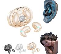 HFLWYWD Sleep Earbuds Bluetooth 5.3 in Ear Light-Weight Headphones,Wireless Sleep Earbuds for Side Sleepers,Mini Sleep Headphones Small Design for Side Sleepers,Noise Cancelling Earbuds for Sleeping