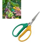 HFLWYWD Trimming Scissors for Garden,Non Stick Blades Pruning Shears Gardening Hand Pruning Snips,Handheld Sharp Garden Scissors with Soft Grips and Bent Up Blade for Plant Trimming