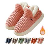 HFMLU Pluffi The Cozy & Stylish Slipper, Pluffi Cozy Stylish Slipper, Pluffi Slipper Booties, Pluffi Slippers, Winter Warm Thick-Soled Plush Fuzzy House Cloud Slide (Pink,38-39)